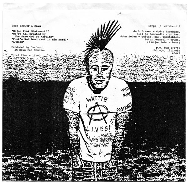 ampnoise records Jack Brewer & Kava -- Major Punk Statement